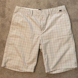 Hurley Shorts Plaid Gray size 36